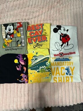 Disney set of Six Tee Shirts